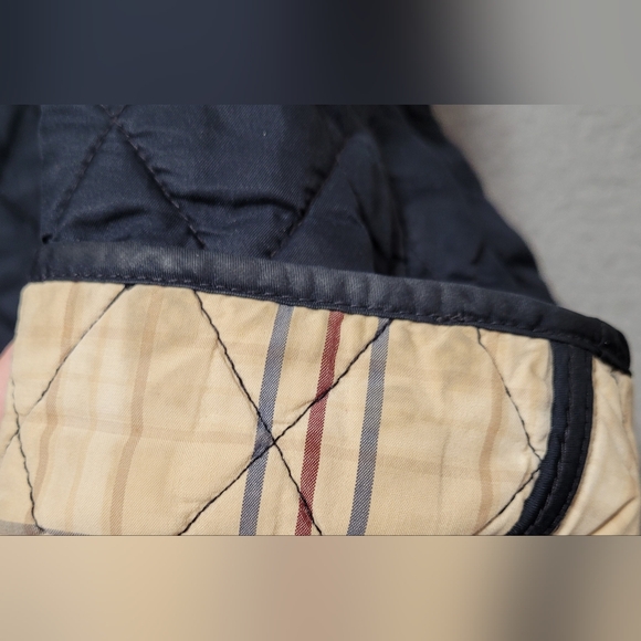 LL Bean Long Sleeve Blue Navy Quilted Snap Button Jacket Small - Picture 5 of 12